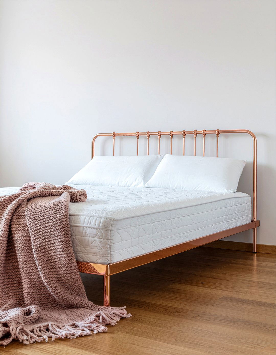 Rose Gold Bed Frame - 30 rose bedroom ideas