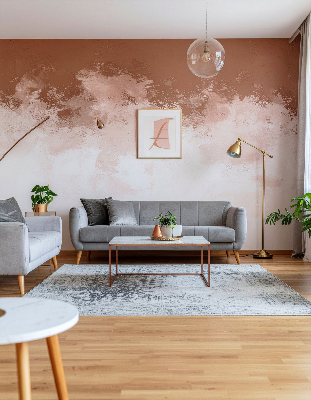 30 Trendy Living Room Ombre Wall Ideas for a Modern Look