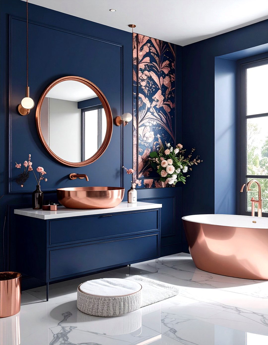Rose Gold Powder Room - 30 rose gold bathroom ideas