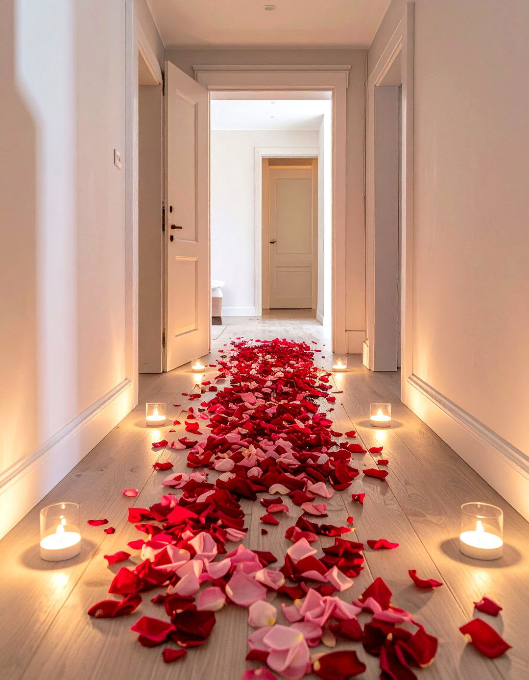 Rose Petal Pathway - 30 romantic decor ideas