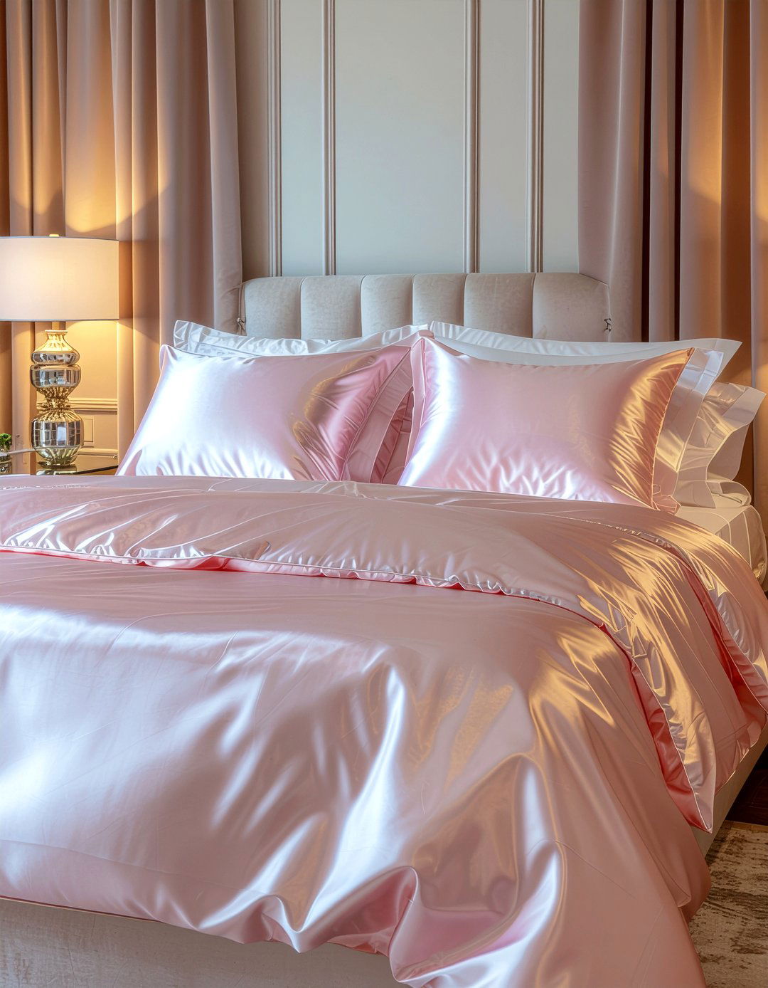 Rose Silk Sheets - 30 rose bedroom ideas