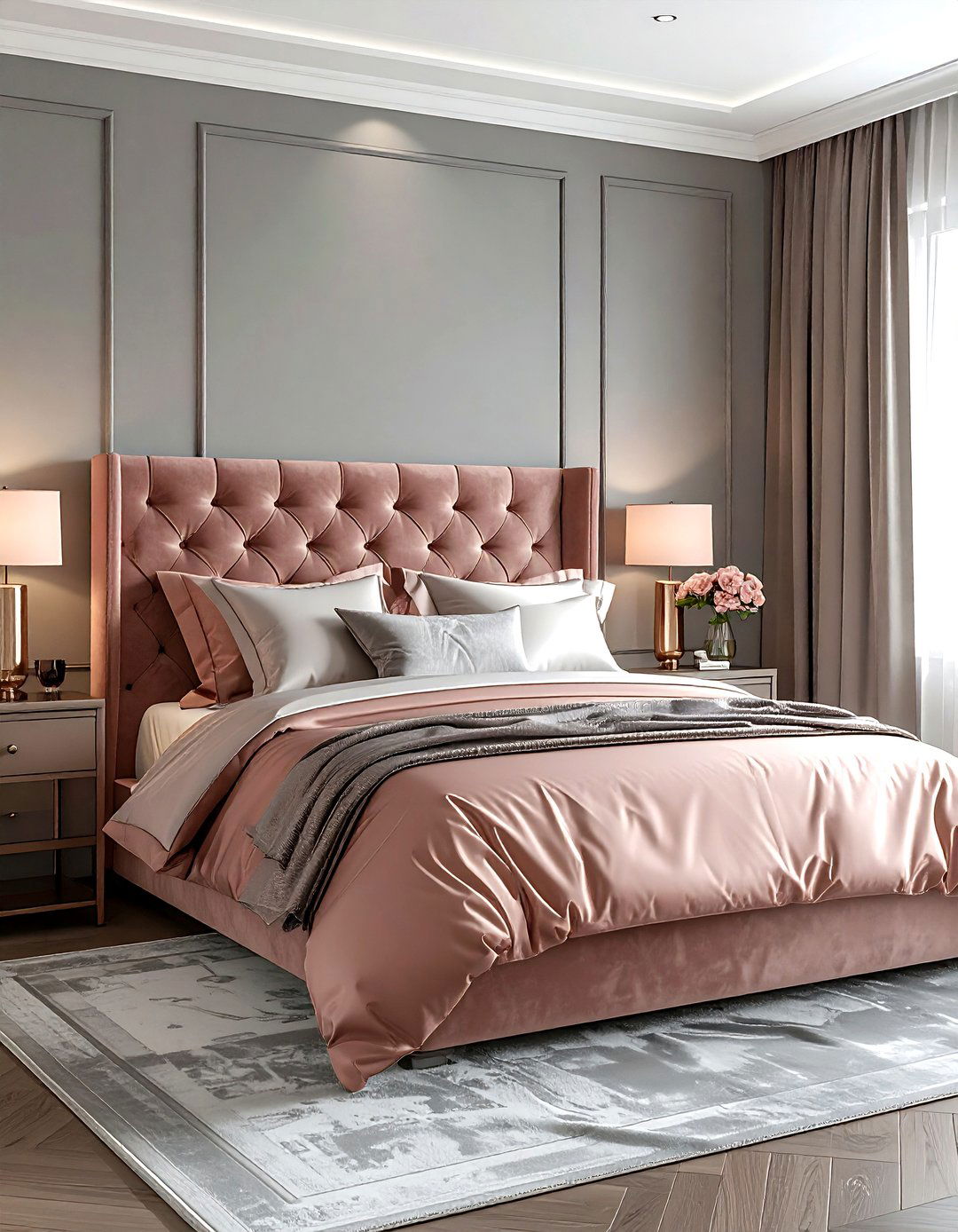 Rose gold bedroom - 30 rose gold decor ideas