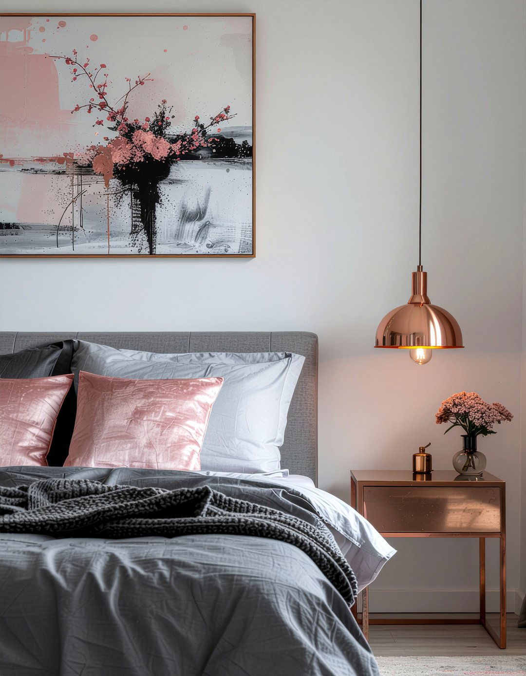 Rose gold bedroom - 30 warm toned bedroom ideas