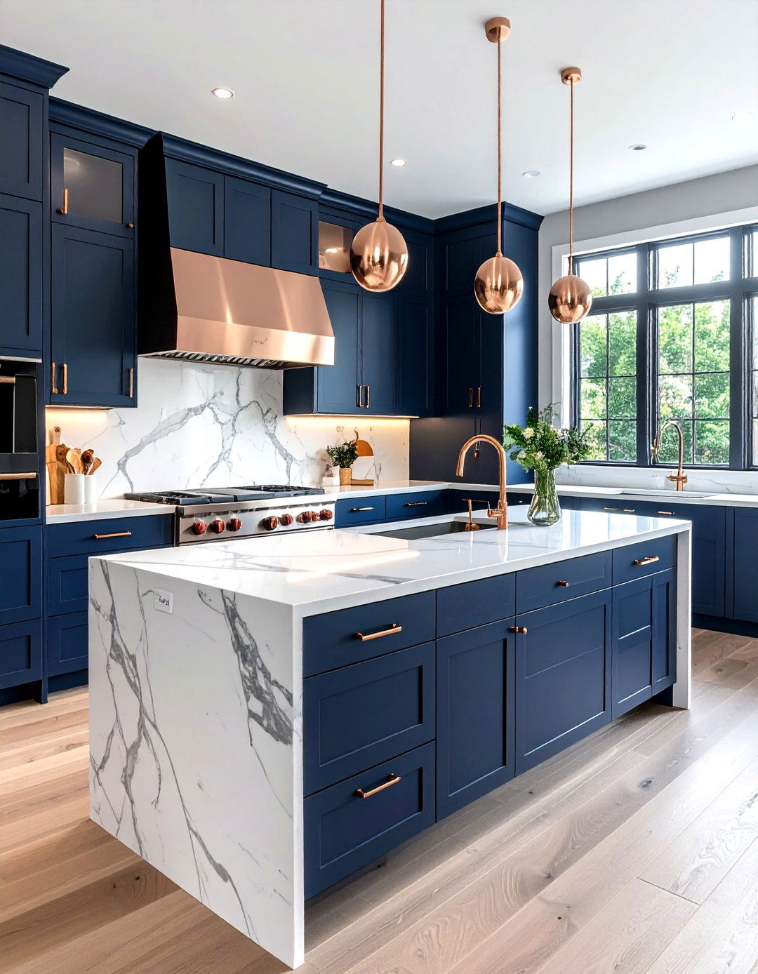 Rose gold kitchen hardware - 30 rose gold decor ideas