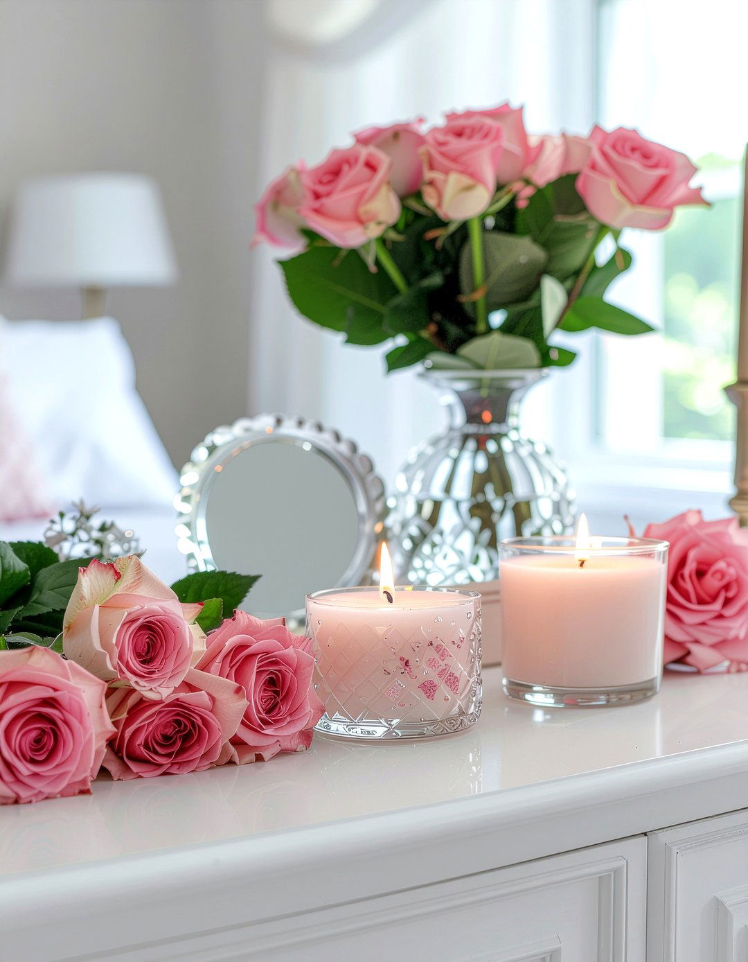 Rose scented candle - 30 bedroom scented candles