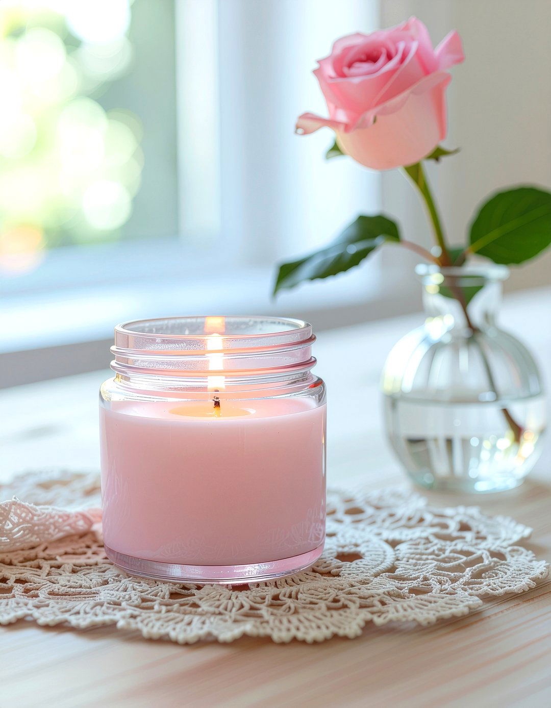Rose water candle - 30 living room scented candles