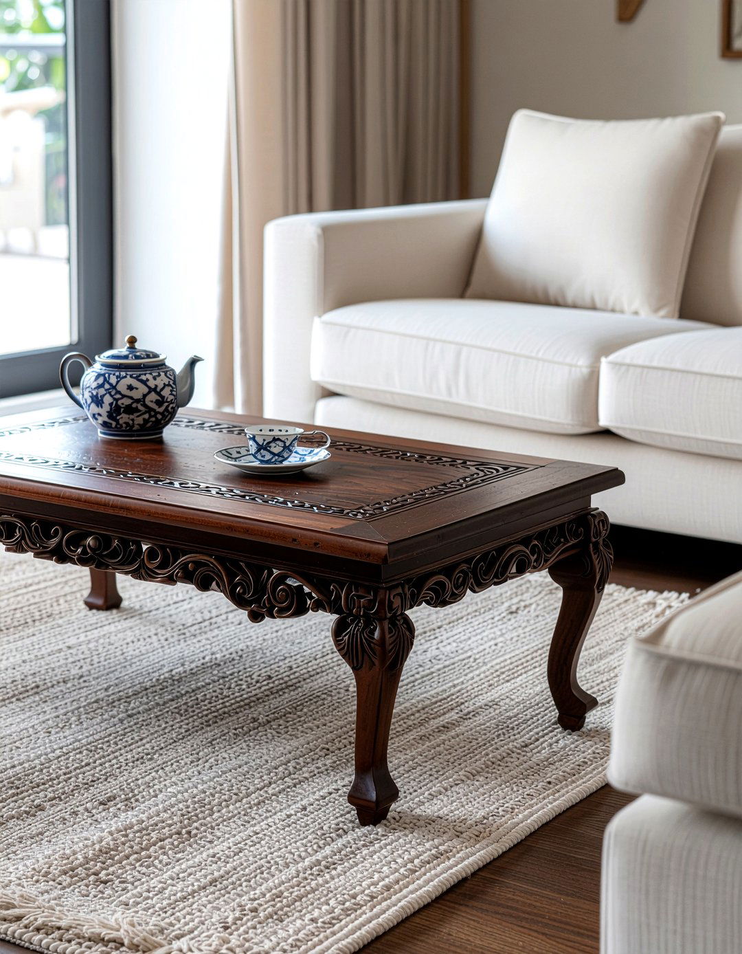 Rosewood coffee table - 30 living room Asian furniture ideas