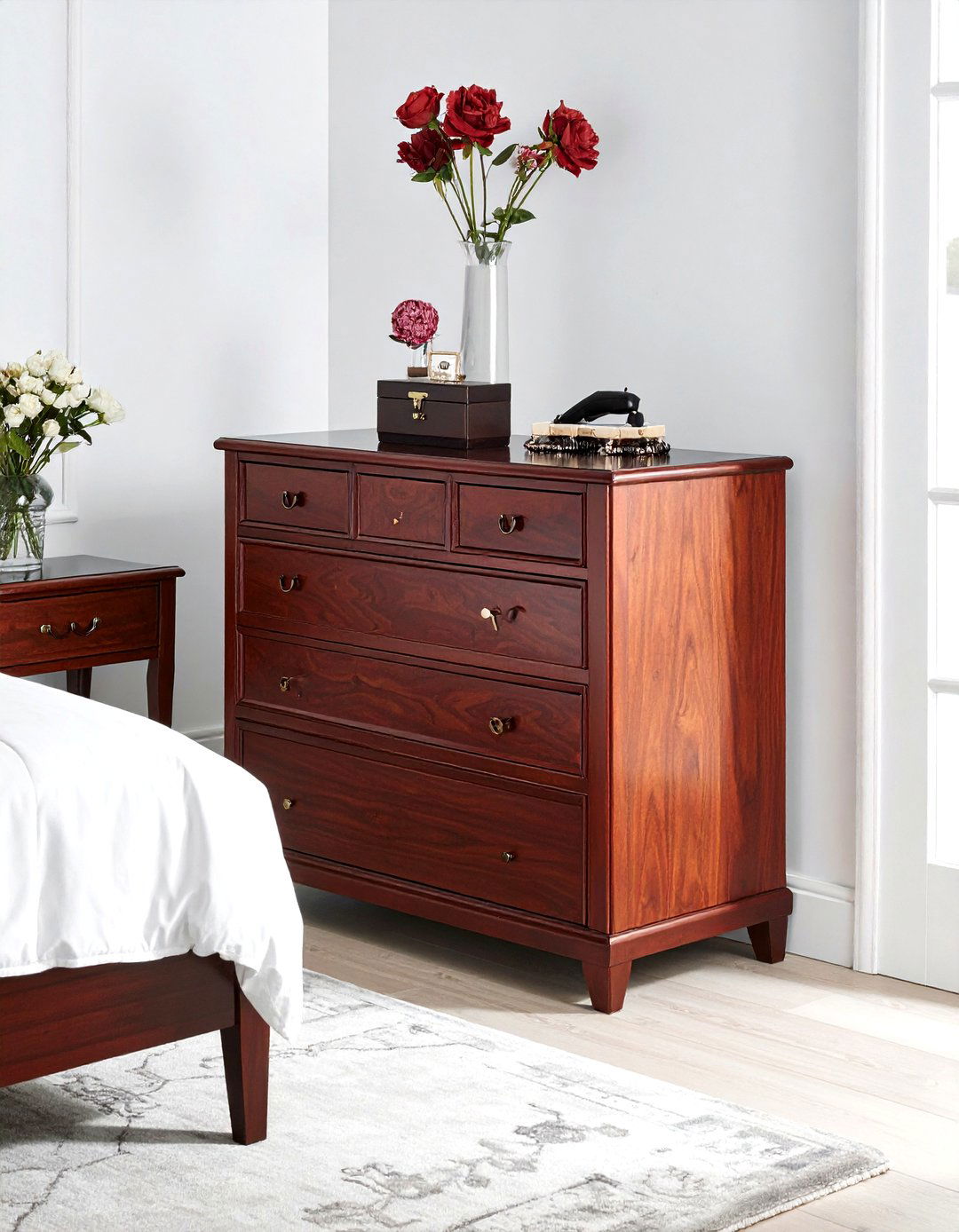 Rosewood dresser - 30 dark wood decor ideas