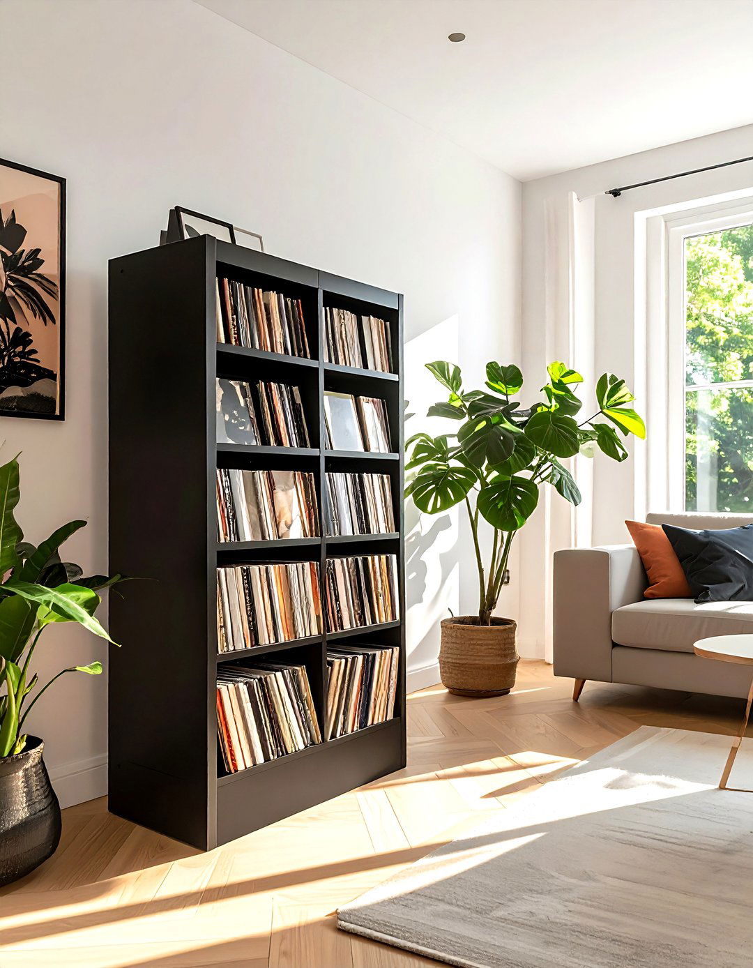 Rotating record display stand - 30 record collection display ideas