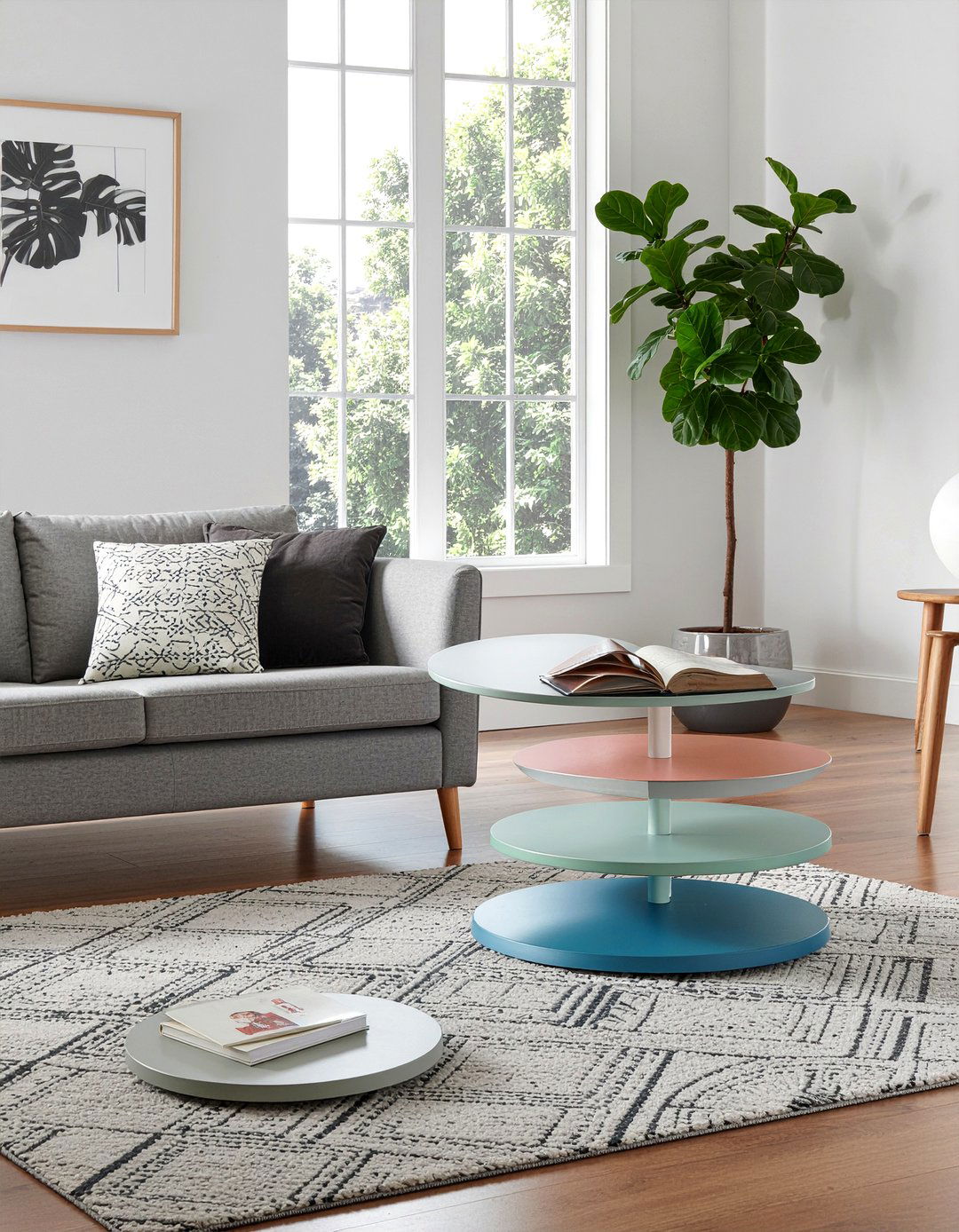 Rotating storage coffee table - 30 living room storage coffee tables