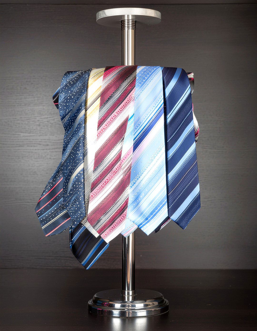 Rotating tie hangers - 30 bedroom space saving hangers