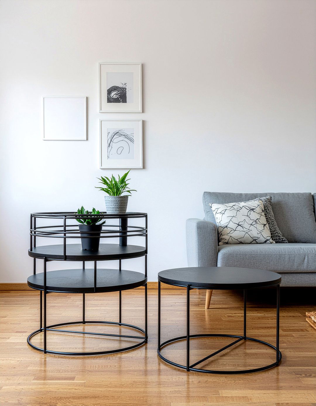 Round Black Nesting Tables - 30 living room nesting tables