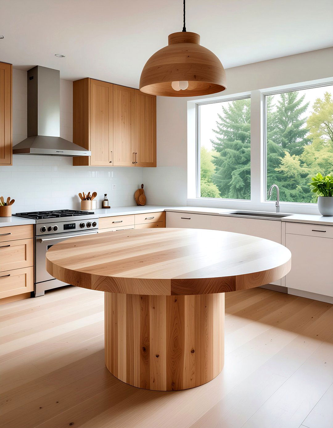 Round Butcher Block Kitchen Island - 30 butcher block kitchen island ideas