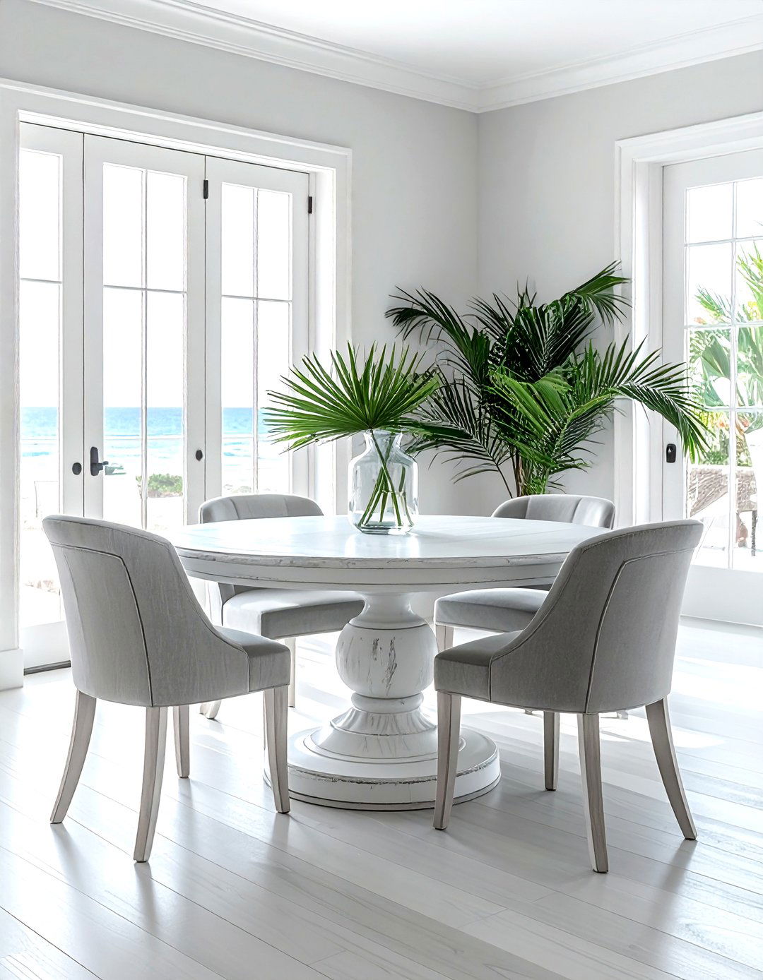 Round Coastal Dining Table - 30 Florida dining room ideas