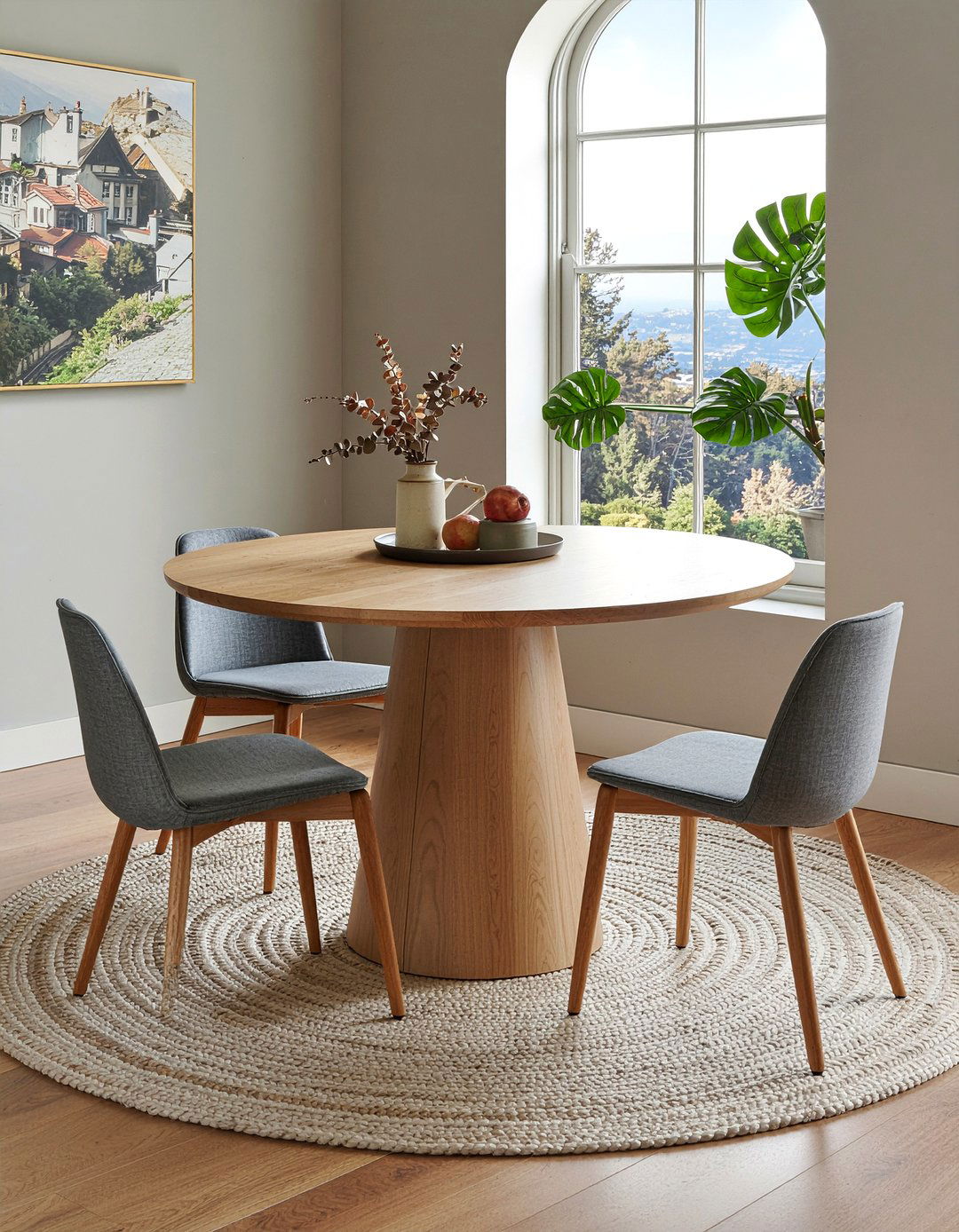 Round Dining Table - 30 custom dining room ideas