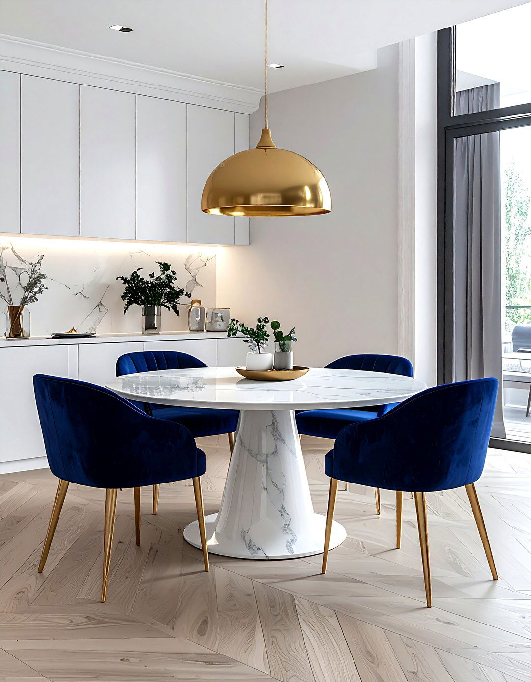 Round Dining Table - 30 beautiful dining room ideas