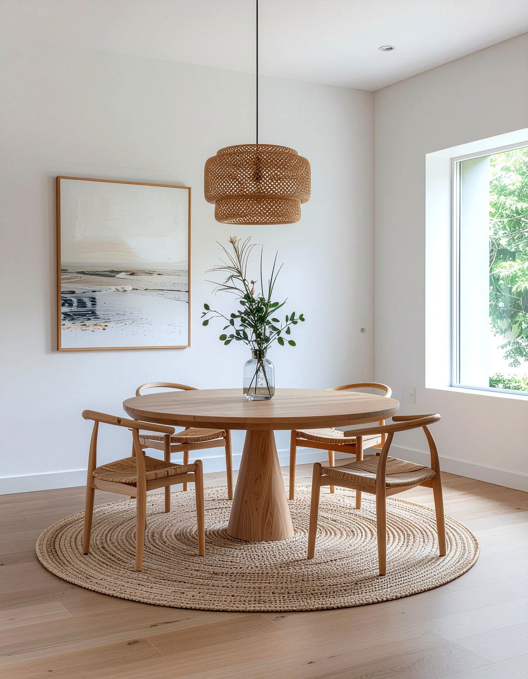 Round Dining Table - 30 new construction dining room ideas