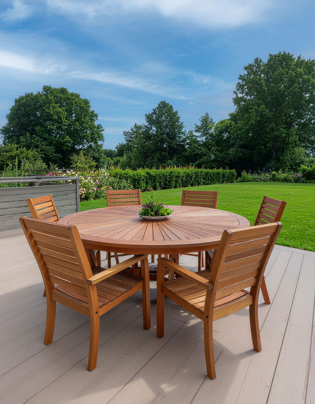 Round Dining Table For Deck - 30 deck dining ideas