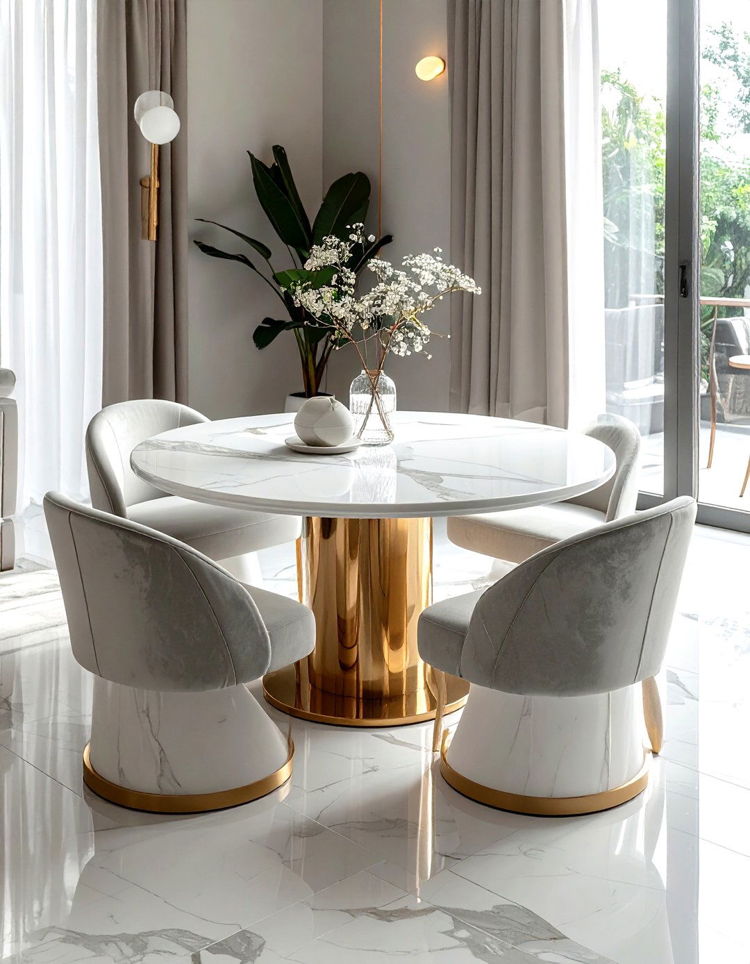 Round Dining Table Layout - 30 versatile dining room ideas