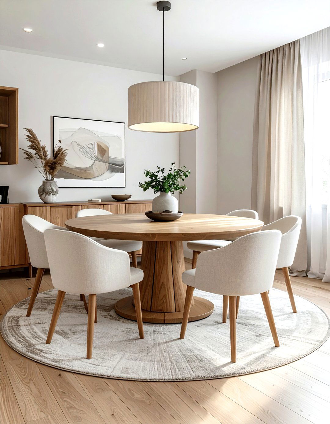 Round Dining Table Set - 30 gorgeous dining room ideas