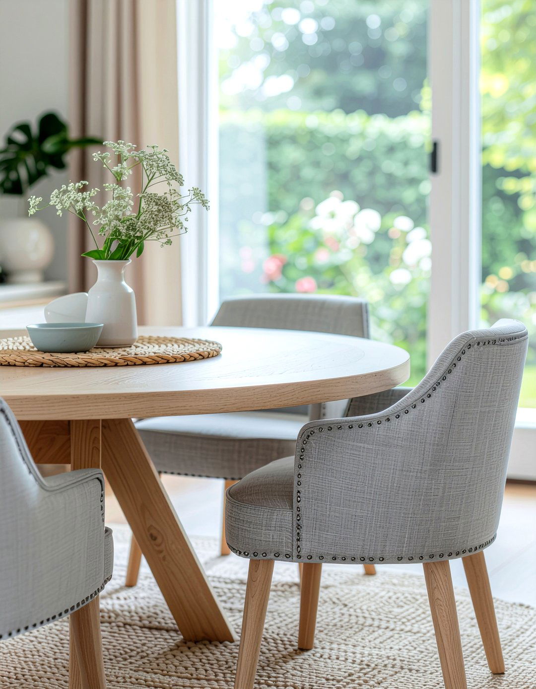 Round Dining Table With Upholstered Chairs - 30 round dining table ideas