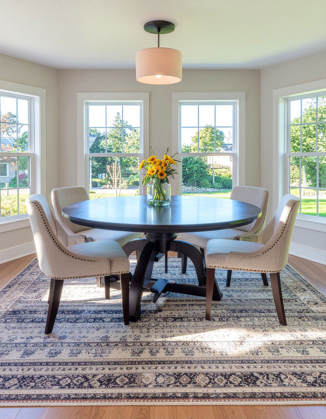 Round Dining Tables - 30 cozy dining room ideas