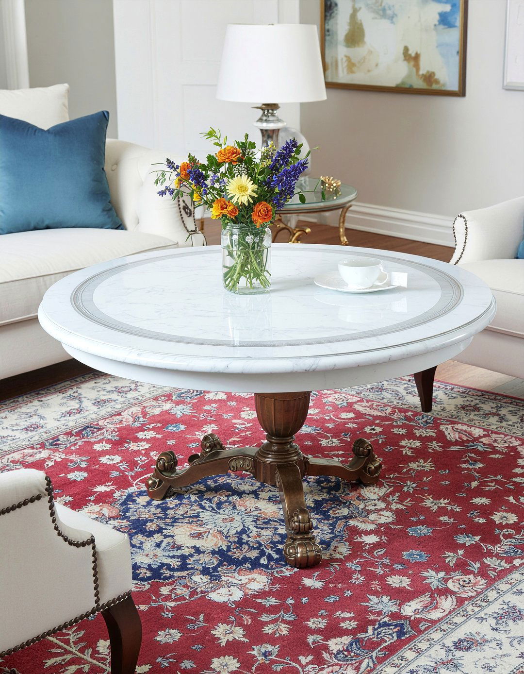 Round Gueridon Table - 30 living room Empire furniture ideas