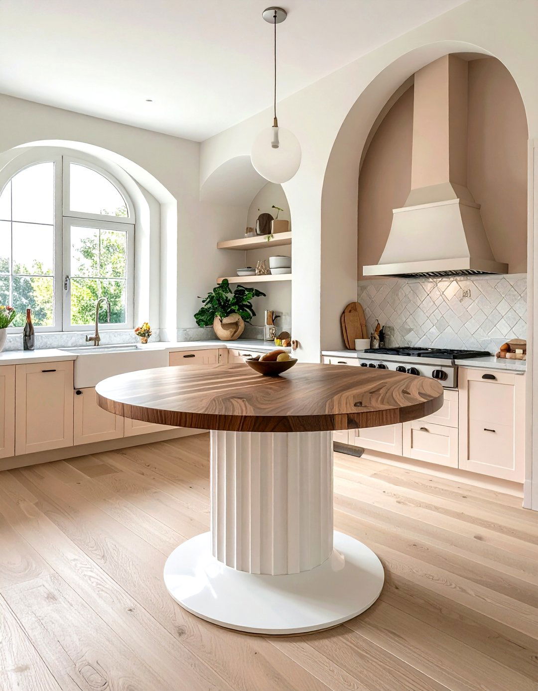 Round Kitchen Island - 30 small kitchen island ideas