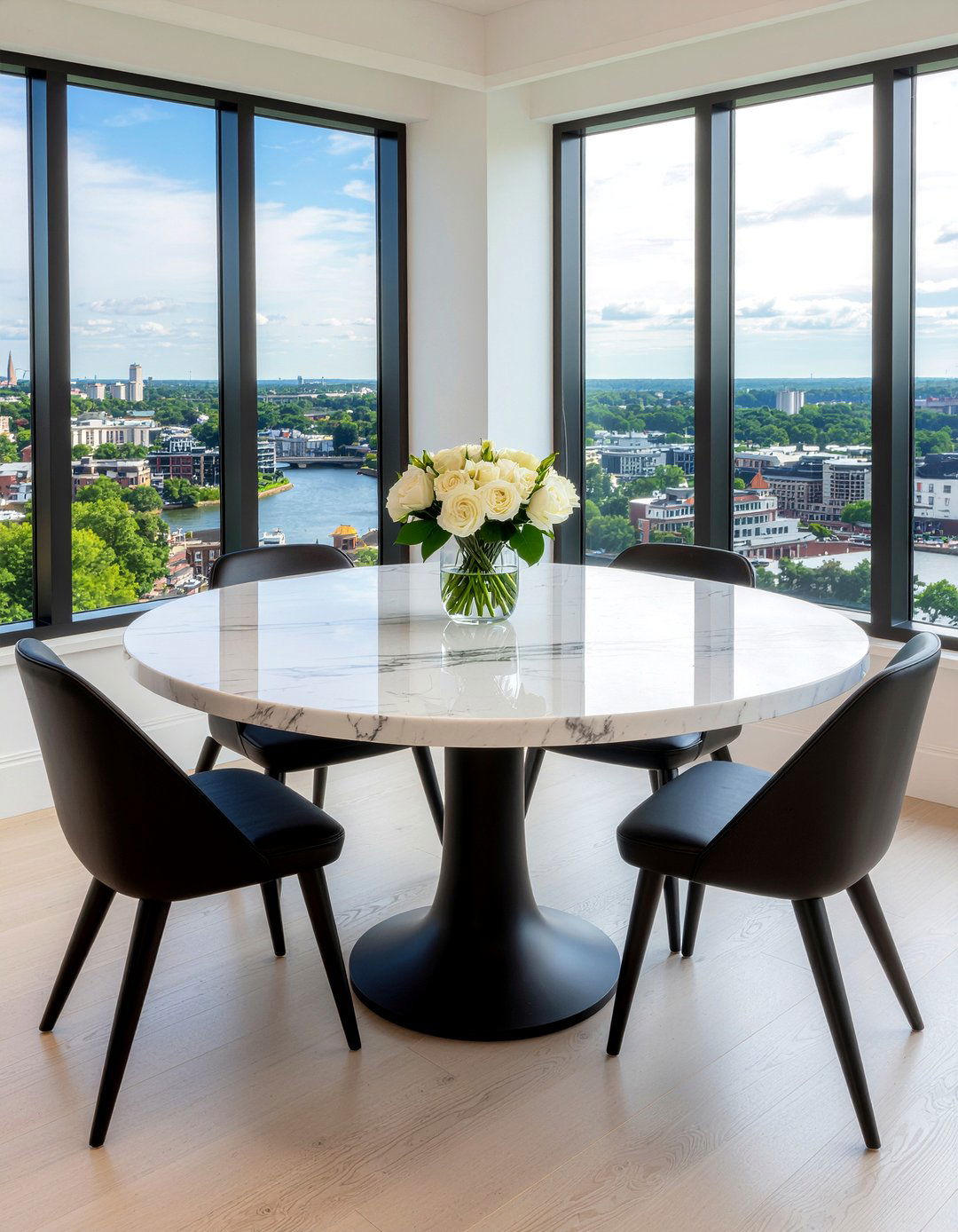 Round Marble Dining Table - 30 dining room checklist ideas