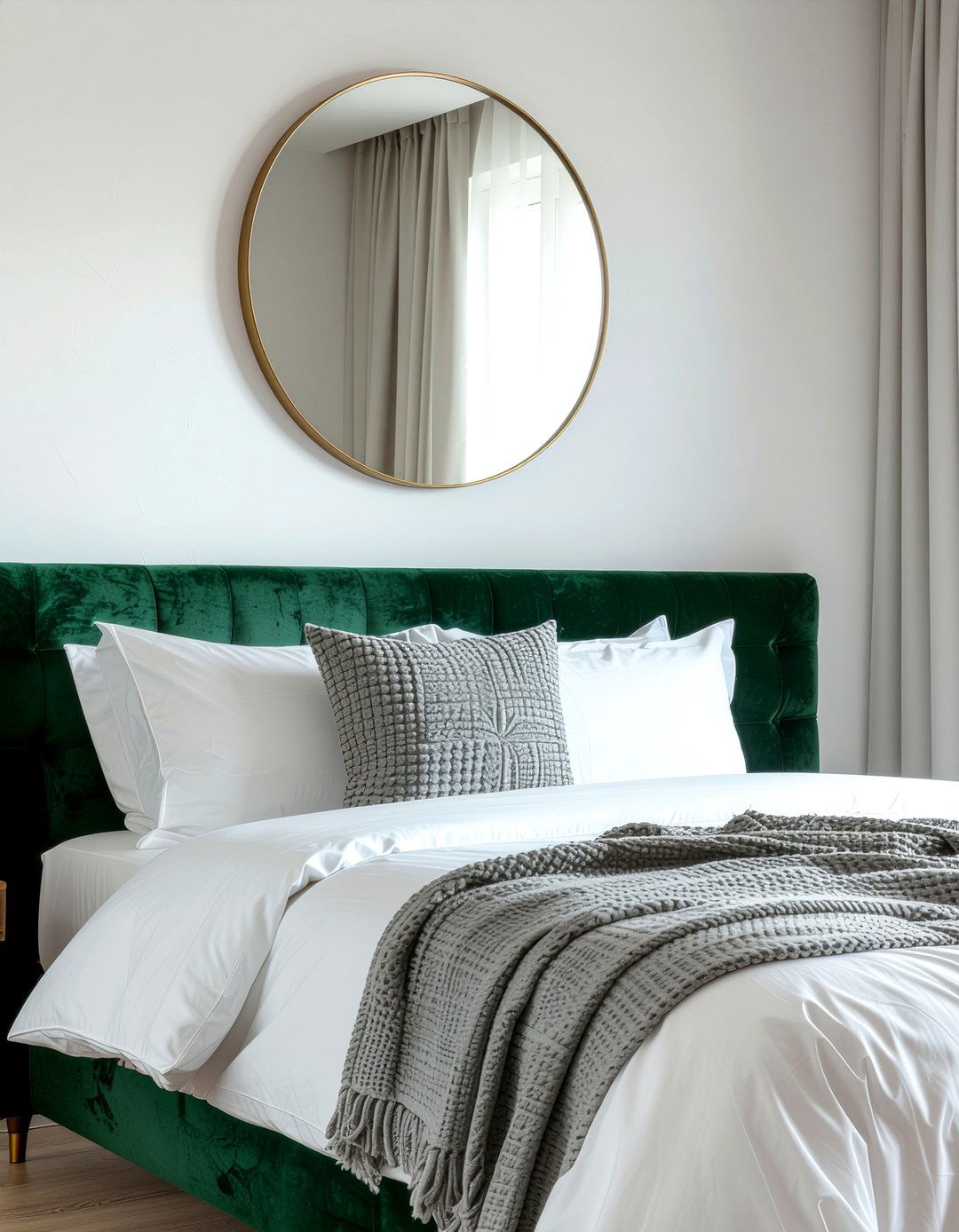 Round Mirror Above Bed - 30 bedroom mirrors