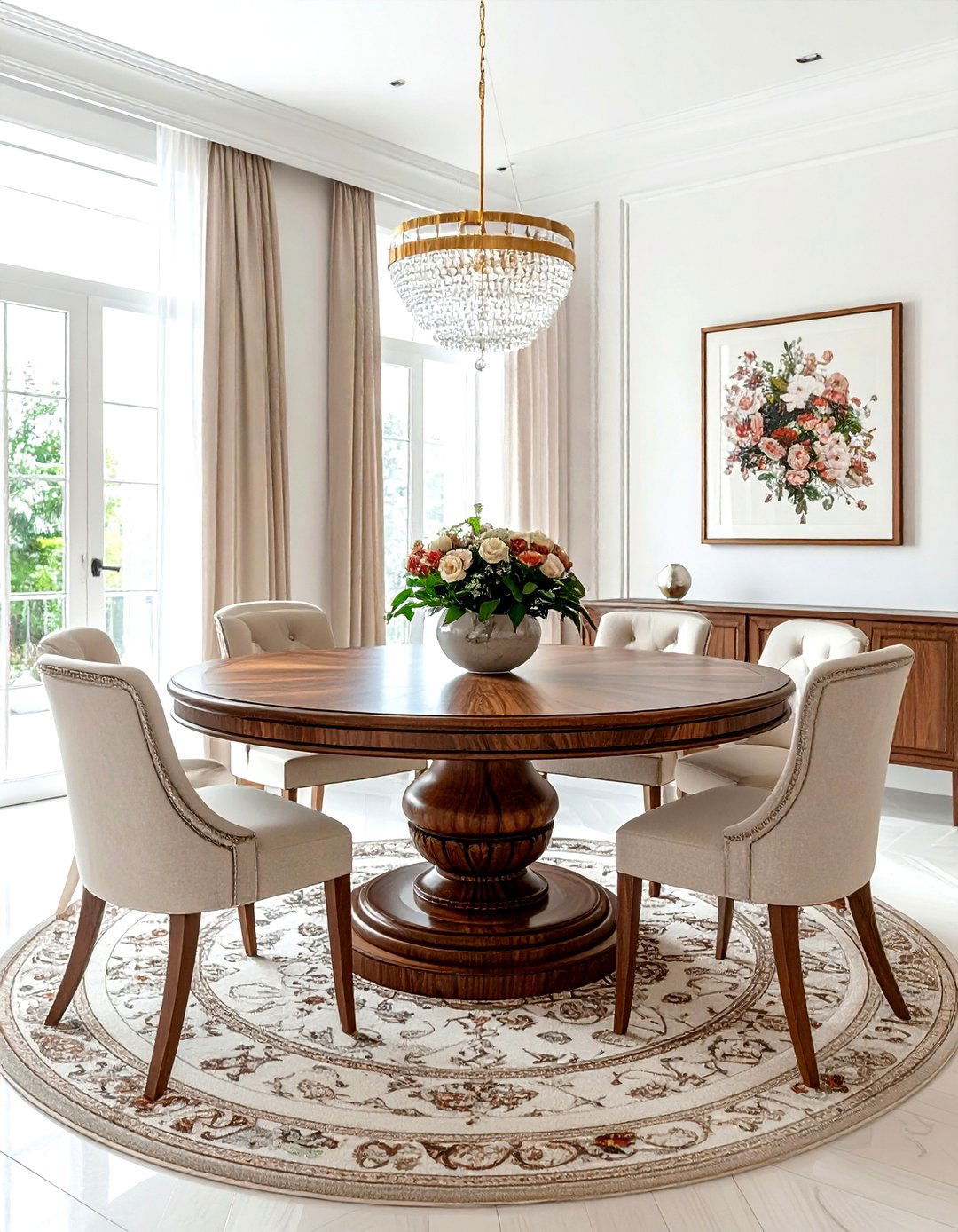 Round Pedestal Dining Room - 30 Nashville dining room ideas
