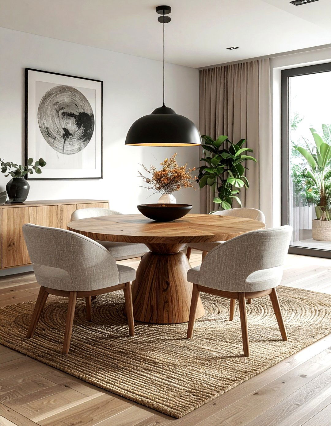Round Pedestal Dining Table - 30 surprising dining room ideas