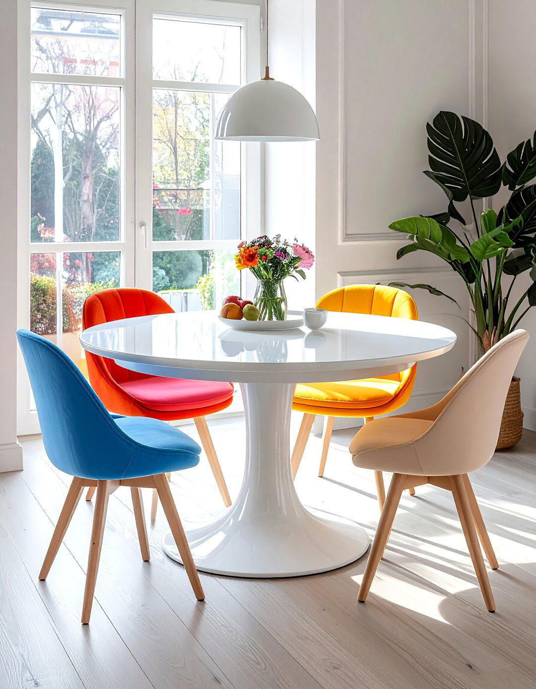 Round Pedestal Dining Table - 30 dining room furniture ideas