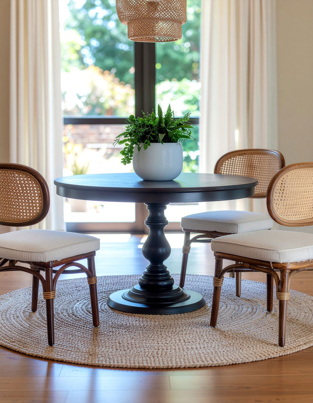 Round Pedestal Dining Table - 30 dining room makeover ideas