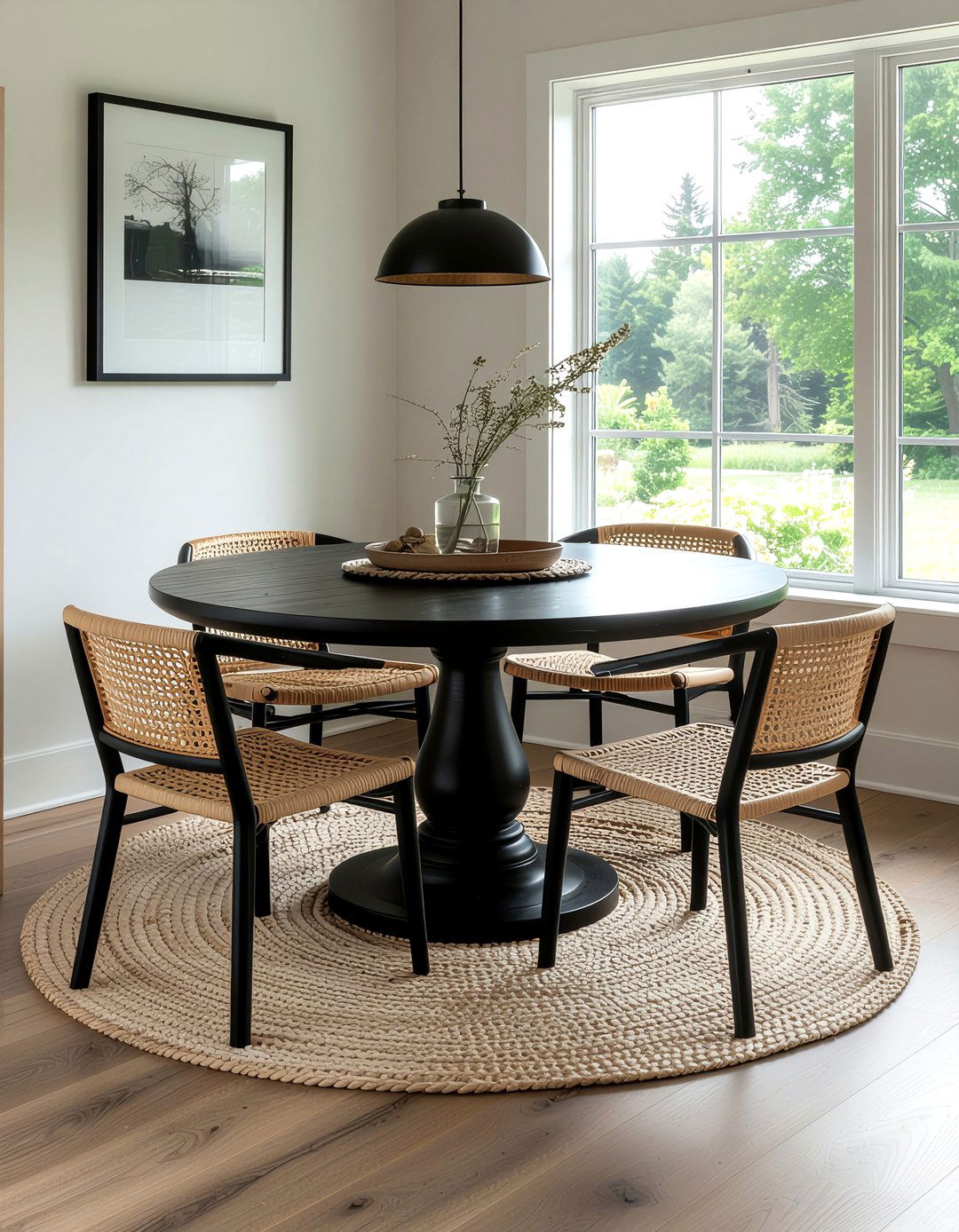 Round Pedestal Table - 30 dining room timeless element ideas
