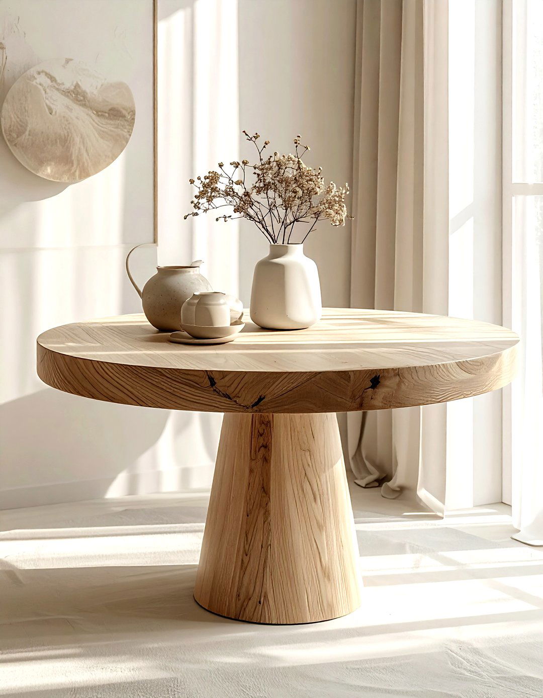 Round Pedestal Table - 30 focal point dining room ideas