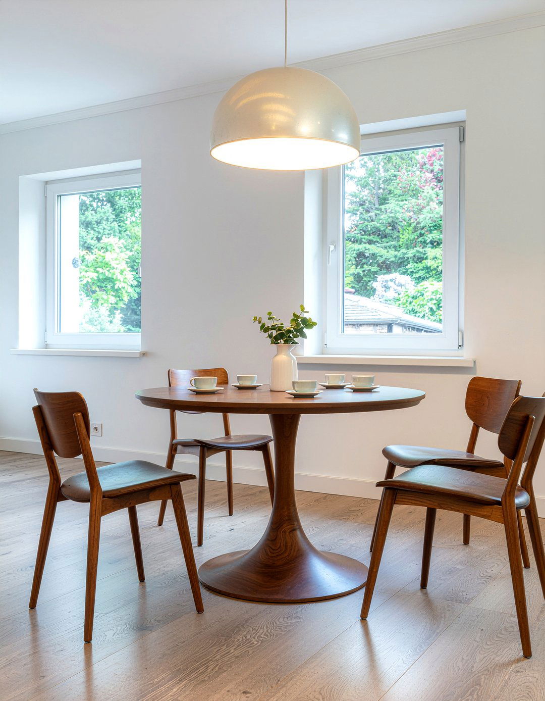 Round Pedestal Table - 30 breakfast nook kitchen ideas
