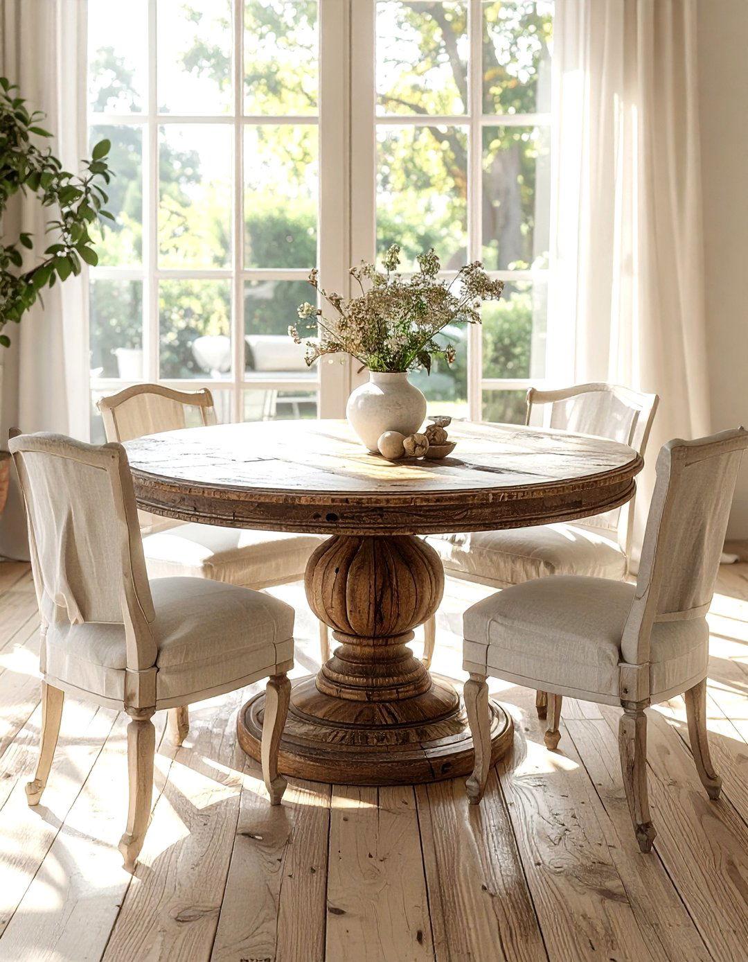 Round Pedestal Table - 30 Provencal dining room ideas