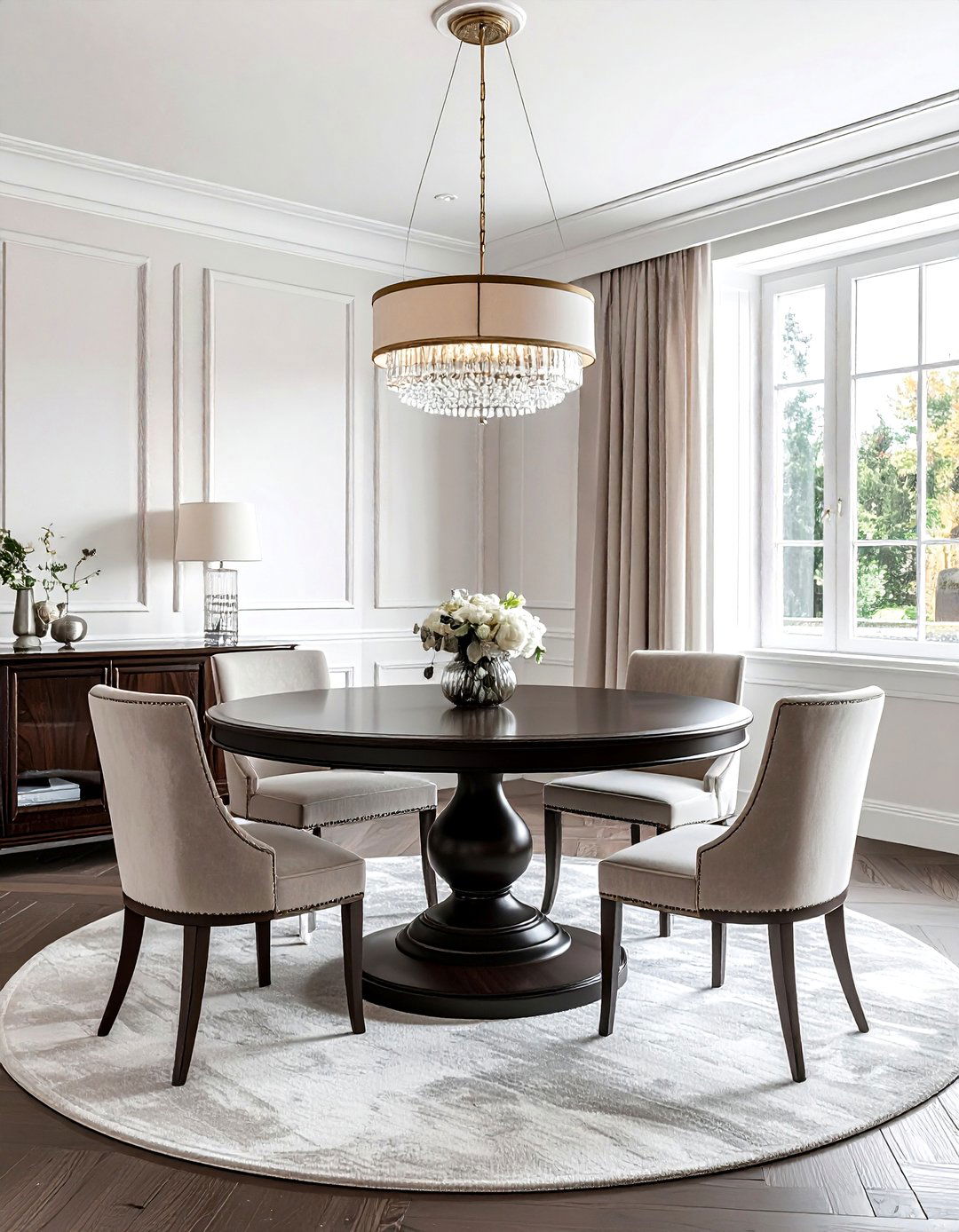 Round Pedestal Table Dining Room - 30 Charleston dining room ideas