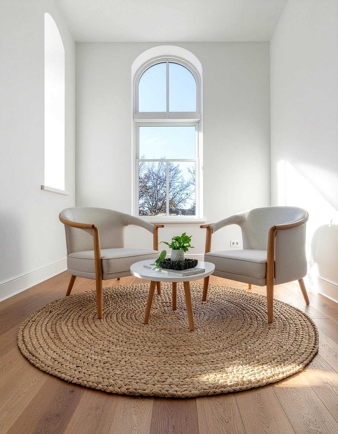 Round Rug In Square Room - 30 living room rug placement ideas