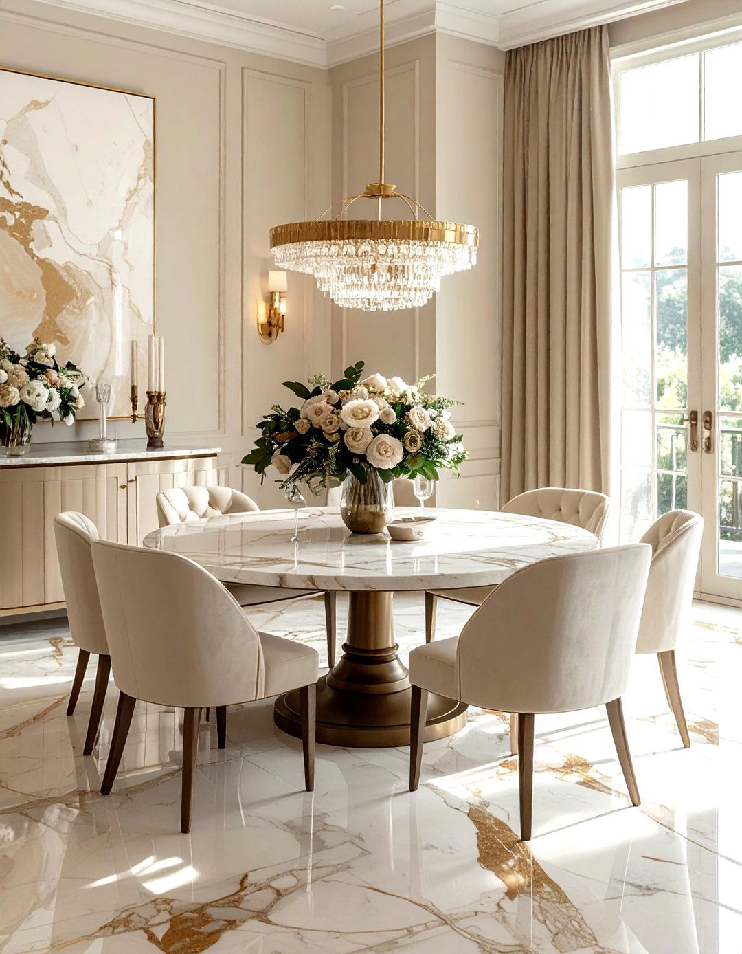 Round Table Dining Room - 30 Napa Valley dining room ideas