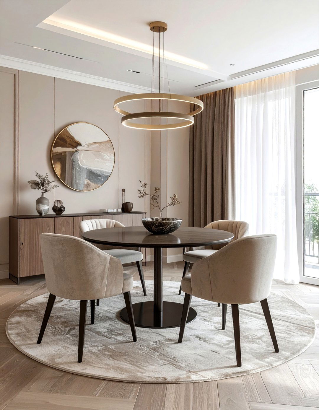 Round Table Dining Room - 30 refined dining room ideas