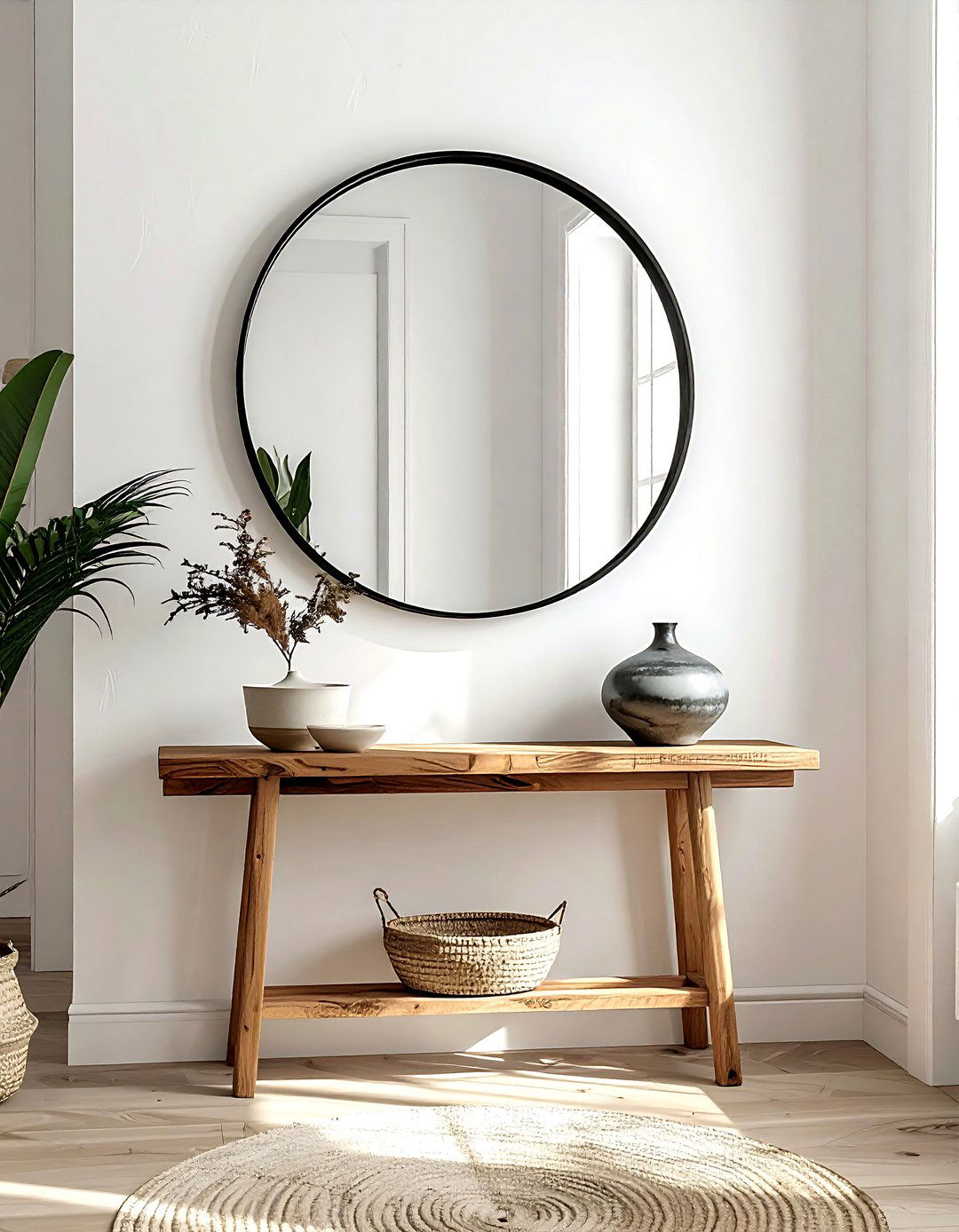 Round Wall Mirrors - 30 decor makeover ideas