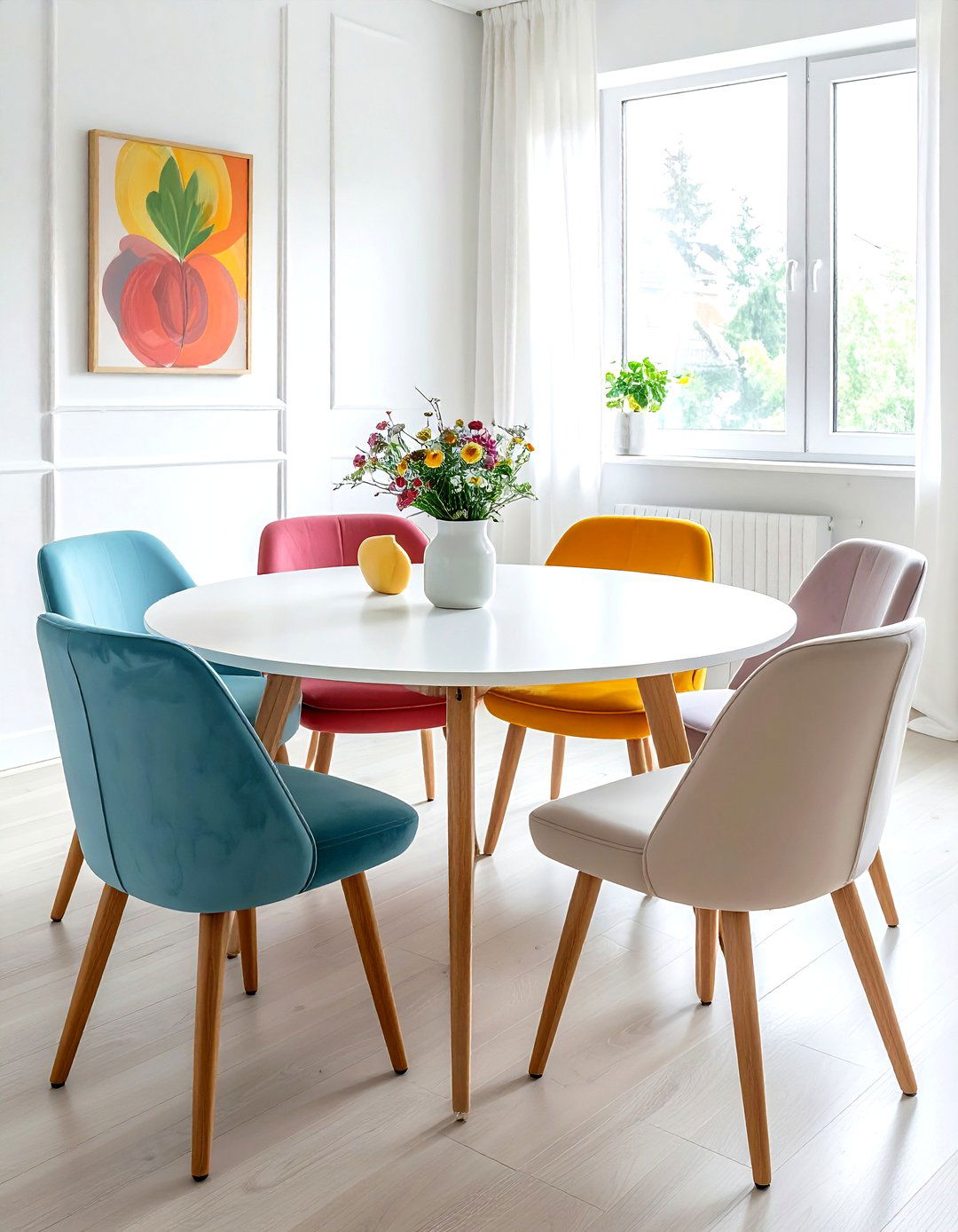 Round White Dining Table - 30 white dining table ideas