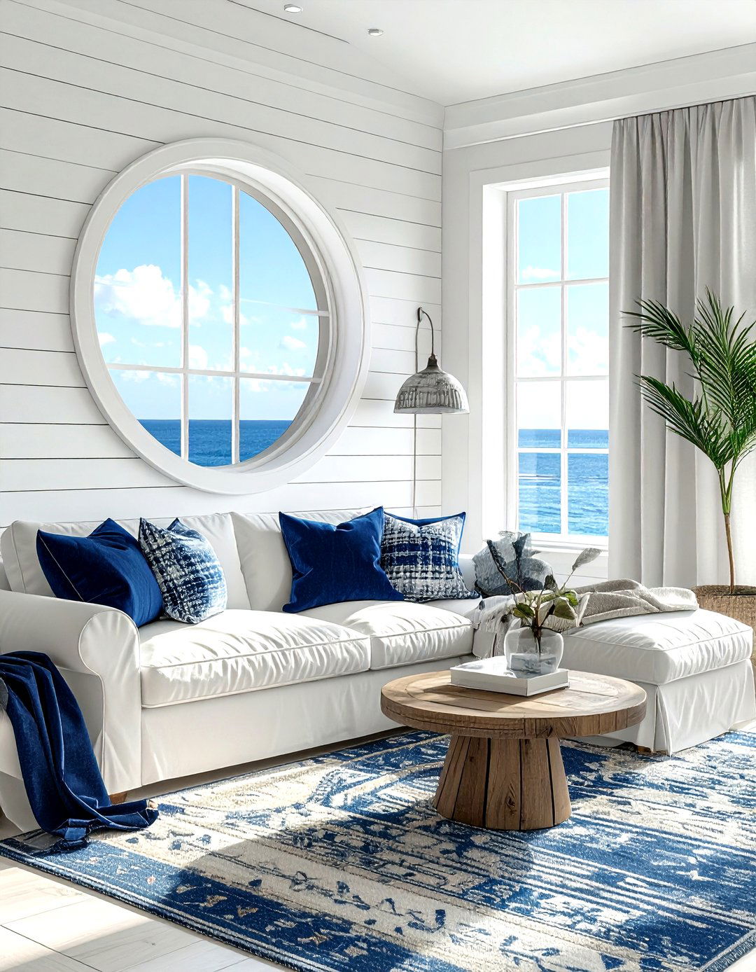 Round Window - 30 living room window ideas