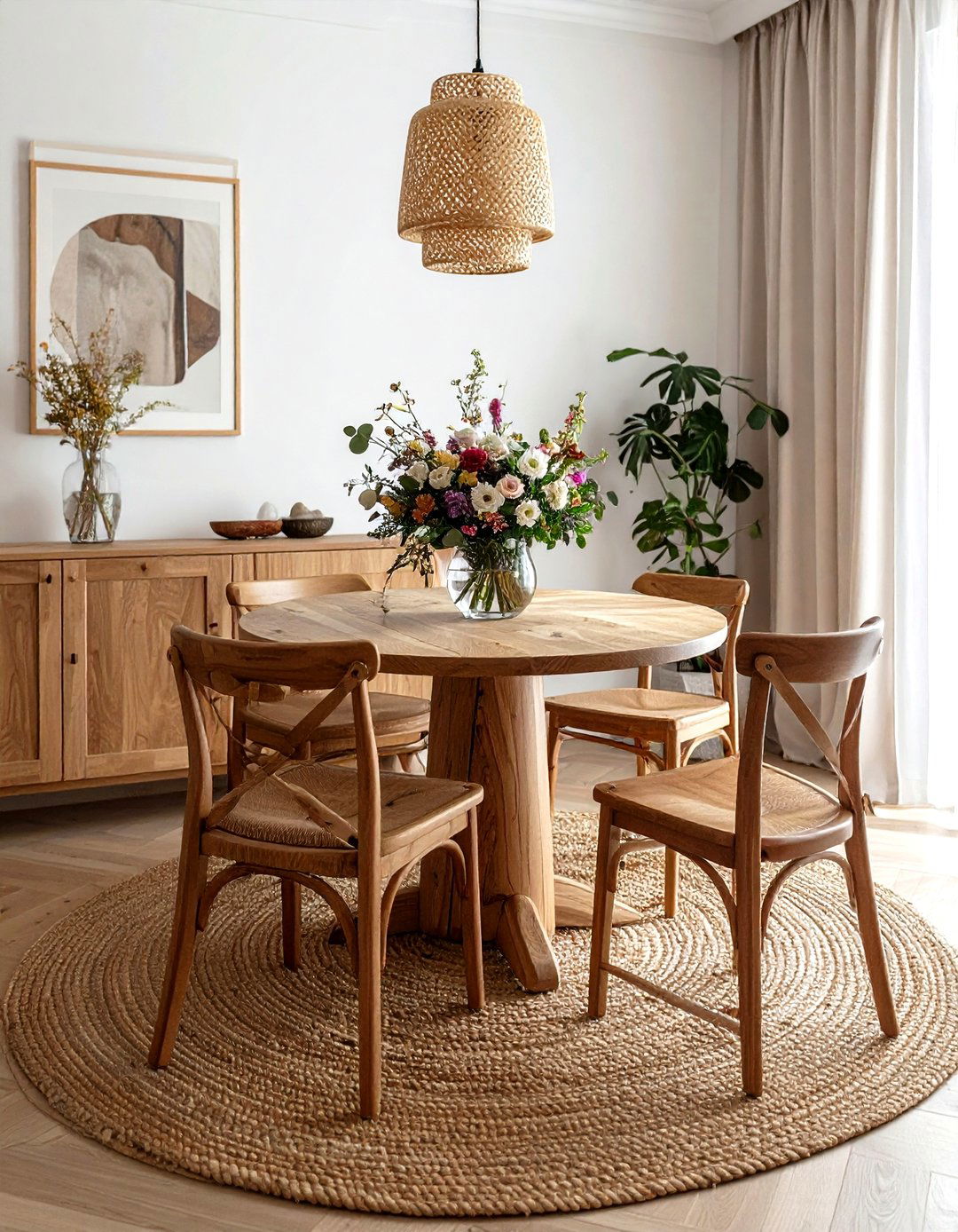 Round Wood Dining Table - 30 Sonoma dining room ideas