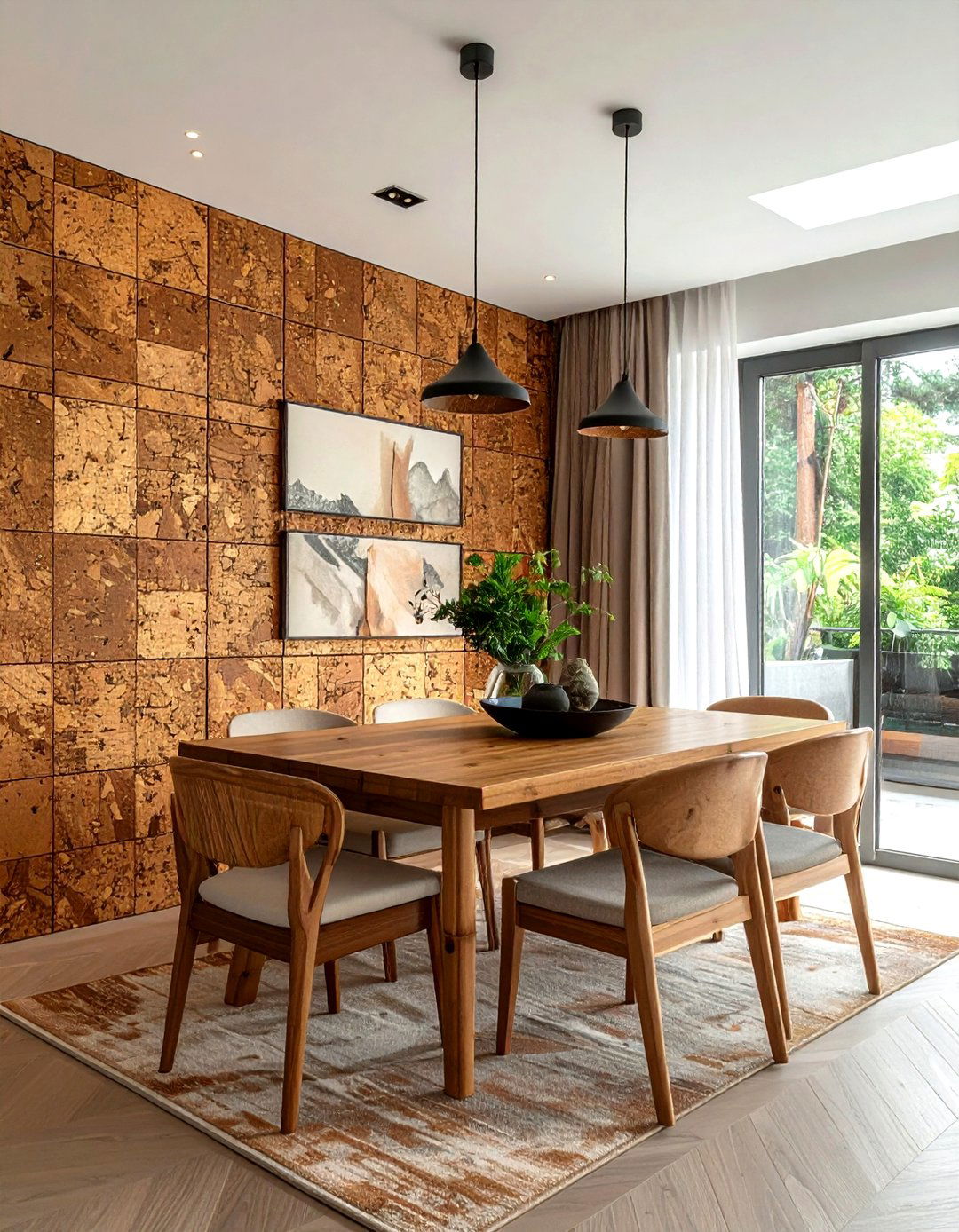 Round Wood Dining Table - 30 dining room warm settings