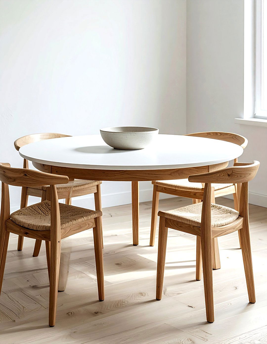 Round Wooden Dining Table - 30 dining room soft settings