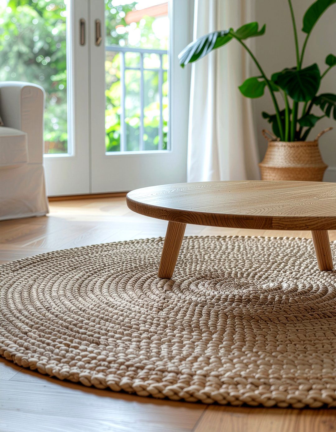 Round area rug - 30 living room rugs
