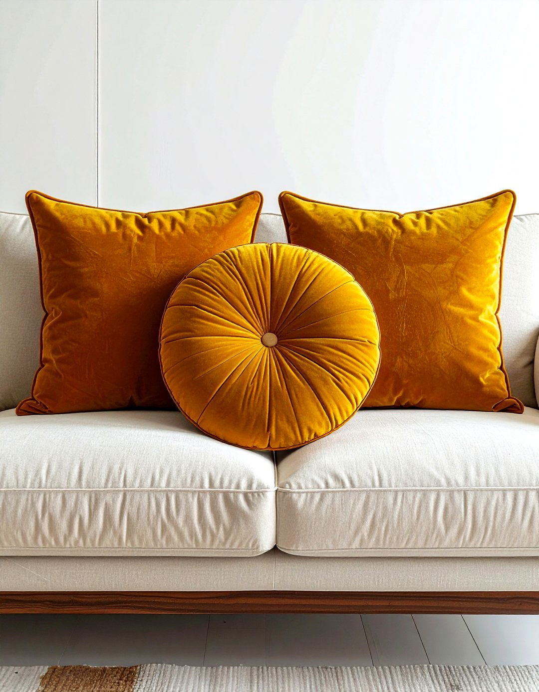 Round decorative throw pillows - 30 pillow styling ideas